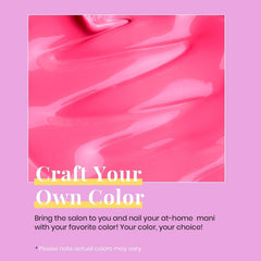 Beetles Hot Pink gel polish being brushed for at-home nail art.
