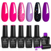 Beetles hot pink gel nail polish set for chic at-home manicures