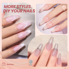 Beetles Jelly Gel Nail Polish long-wear gloss demonstrates 28+ days of shiny color.