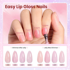 Beetles Jelly Gel Nail Polish Set top coats offer glossy and matte finishes