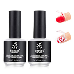 Beetles Liquid Latex bottle 15ml front protects skin during gel polish