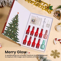 Beetles Merry Glow color gels—rich holiday shades for at-home manicures