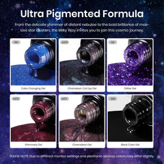 Beetles Milky Way glitter phantom gel adds sparkles for party-ready nails.