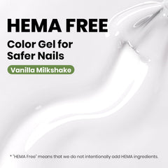 Beetles Milky White Gel Nail Polish swatch demonstrates buildable layers from sheer to opaque.