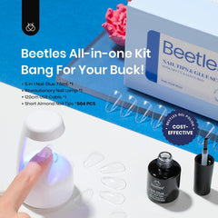Beetles mini UV LED lamp close-up for quick curing of gel nails