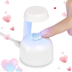 Beetles Mini UV Light free operating space enables quick nail extensions