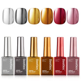 Beetles Mirror Nail Polish Set with six metallic shades for bold manicures.