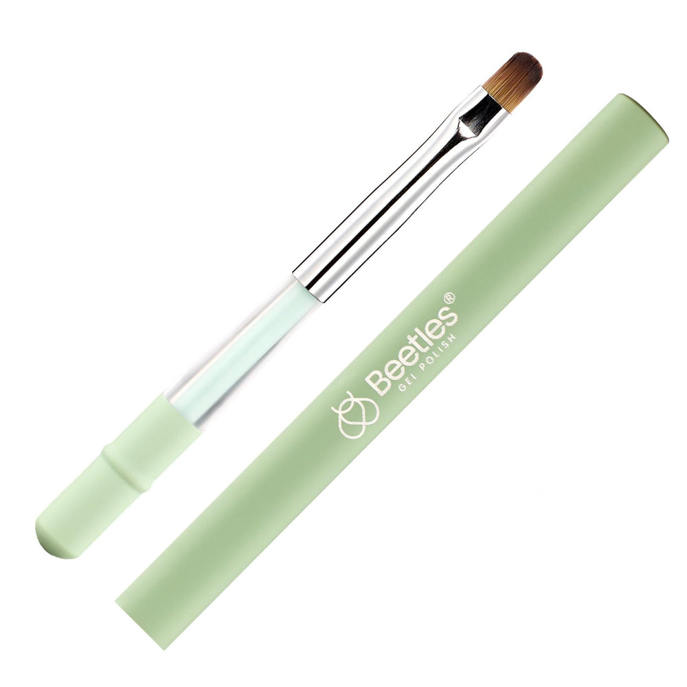Beetles Nail Art Brush oval-application for precise patterns and glue application.
