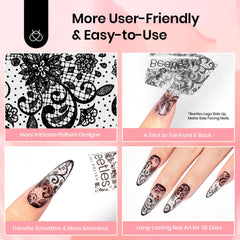Beetles Nail Design with colors gel polish and embellishments for dramatic effects