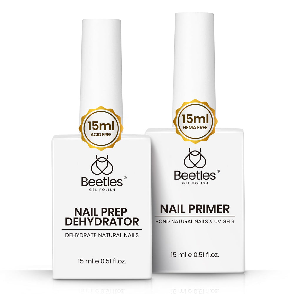 Beetles Nail Dehydrator bottle closeup showing prep for stronger gel adhesion