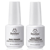 Beetles Nail Dehydrator & Primer bottle shows 20ml capacity for longer salon prep sessions.