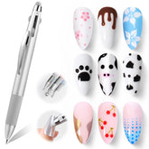 Beetles Nail Dotting Pen 4-in-1 handle closeup for precise manicure control.