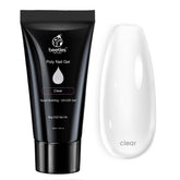 Beetles Nail Extension Gel 60ml clear package for long-lasting DIY extensions.