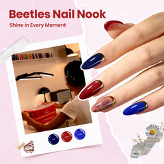 Beetles Nail Nook base coat provides durable adhesion for lasting wear.
