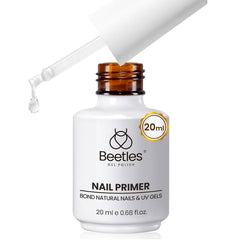 Beetles Nail Primer 20ml bottle for precise gel and acrylic bonding.