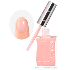 Beetles Nail Strengthener 2-in-1 nude pink bottle adds strength and shine.