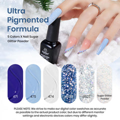 Beetles navy blue gel nail polish for chic winter manicure with lasting shine