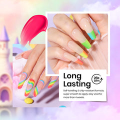 Beetles Neon Gel Nail Polish under UV lamp demonstrates quick curing and strong adhesion.