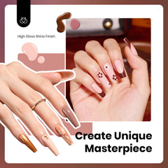Beetles Neutral Gel Nail Polish Set packaging highlights gift-ready presentation for gifting or sharing.