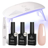Beetles Nude Gel Nail Kit front view for easy at-home manicure