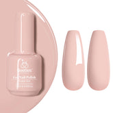 Beetles Nude Gel Nail Polish bottle—sheer pink nude shade for elegant everyday nails