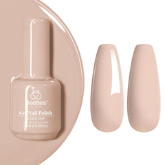 Beetles Nude Gel Polish Hazelnut Milk bottle with brush offers long-lasting color