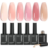 Beetles Nude Gel Nail Polish Set packaging image with gift-ready presentation