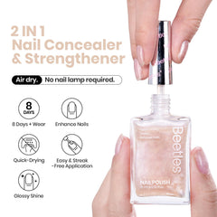 Beetles Pearl Nail Polish golden-fizz-swirl delivers long-lasting gloss for up to eight days.