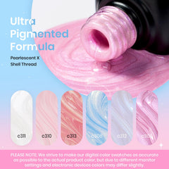 Beetles Pink Blue Chrome polish shines for festive, iridescent looks.