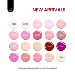 Beetles Pink Gel Polish color swatches on nails with a seamless natural finish.