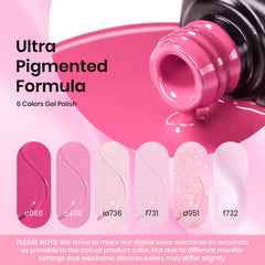 Beetles Pink Gel Polish Blush Cotton bottle side view showing glossy finish