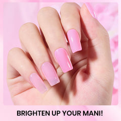 Beetles Pink Gel Polish curing under UV/LED lamp in 60-90 seconds