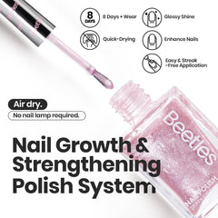 Beetles Pink Nail Polish Set glitter bottles showcased for vibrant nails with salon-grade shine