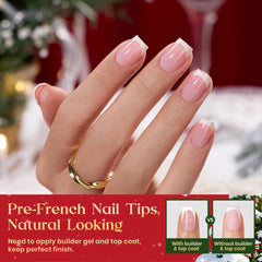 Beetles Pre-French Tips 150-piece set offers flexible sizing for a precise fit.