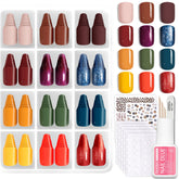 Beetles Press On Nails Kit Festival Glow front packaging highlights 360 nails for quick at home manicures