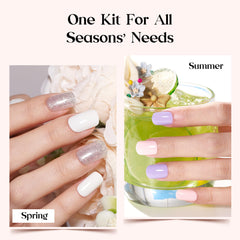 Beetles Press On Nails Kit short square design suited for everyday wear and active lifestyles