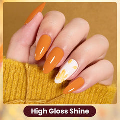 Beetles Red Shade 447 offers vibrant, long-lasting fall accent for nails.