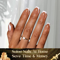 Beetles short squoval nails closeup demonstrates durable salon-inspired manicure at home