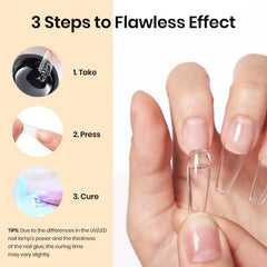 Beetles solid nail glue gel applied for clean press-on nails