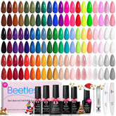 Beetles Style Manifesto 60-color kit cover showing diverse shades for versatile nail looks