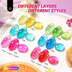 Beetles Jelly Gel hot pink neon for vibrant summer nails.