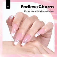 Beetles gel used for tip overlays and nail extension applications.