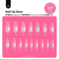 Beetles Tipex size guide with 16 sizes for precise fit.