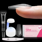 Beetles Tipex 224 tips in 16 sizes deliver precise salon-quality extensions.
