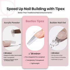 Beetles Tipex 512 tips in 16 sizes for a versatile fit.