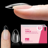 Beetles Tipex almond short nail tips assembly for quick-set application