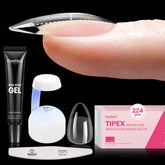 Beetles Tipex almond short tips provide a strong apex for durable extensions