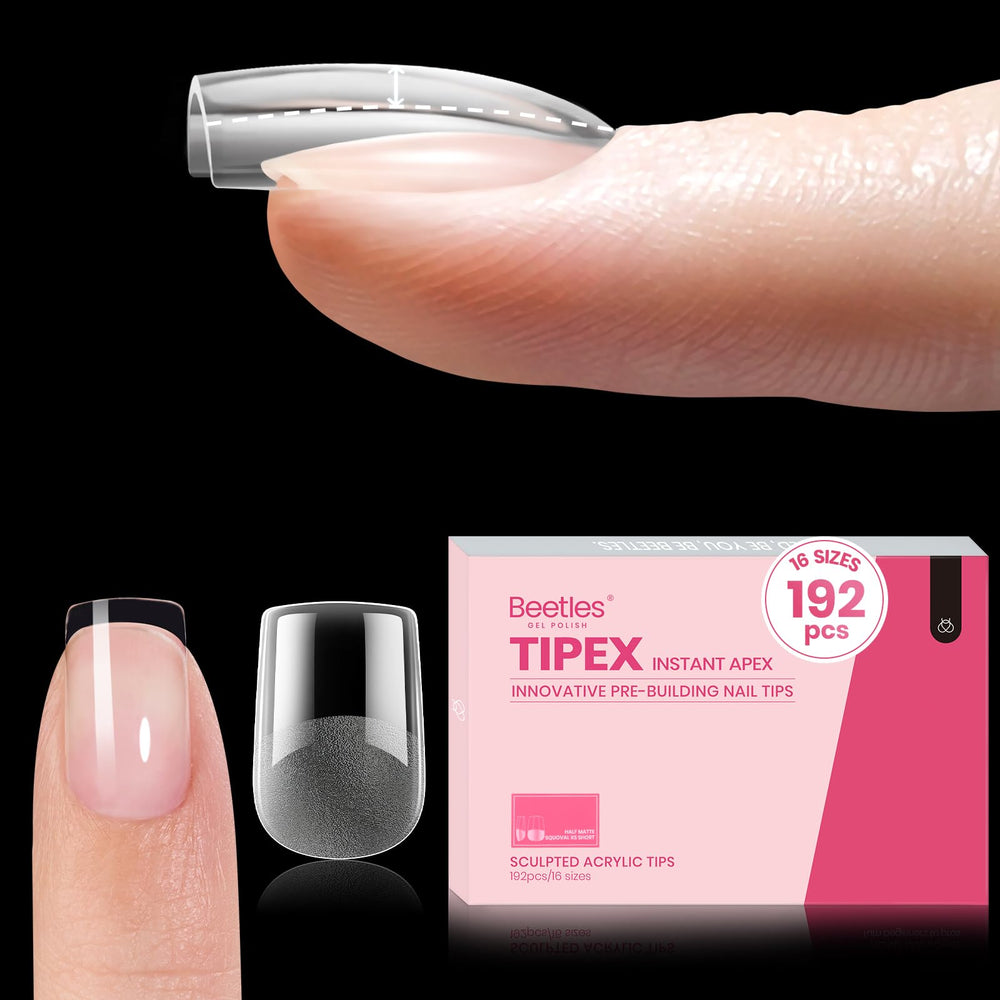 Beetles Tipex Instant Apex Nail Tips full set highlights built-in apex for durable nails