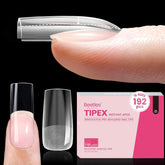 Beetles Tipex Instant Apex Nail Tips — medium square with built-in apex for pro extensions.
