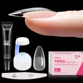 Beetles Tipex kit 224 tips in 16 sizes for precise almond extensions